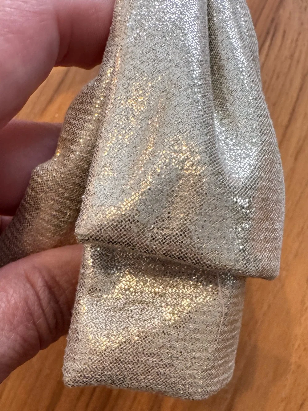 Vineyard Vines Headband Shiny Gold with Bow Toddler/Small Child